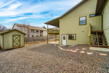 back yard patio