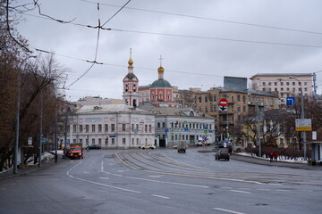 Panorama of Moscow street