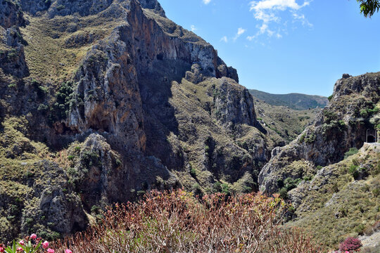 View on the ana amazing Topolia Gorge mountains