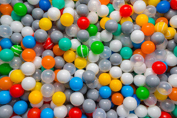 colored plastic balls