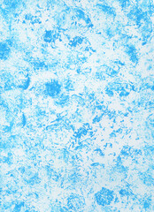 Light blue textured brush stroke background. Grange abstract wallpaper pattern.