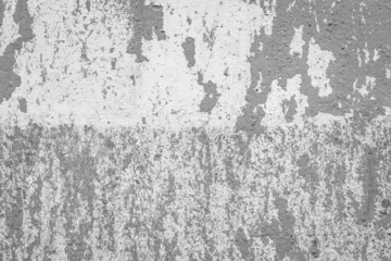 Grey peeling paint abstract gray pattern design worn weathered white wall surface texture background