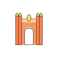 Cartoon arch icon. Architecture. Vector graphics