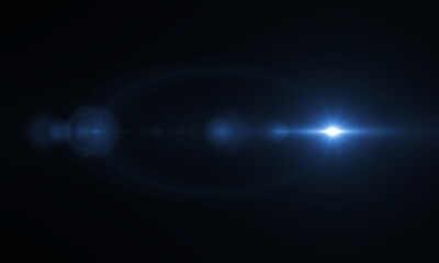 Obraz premium Lens Flare light over background. Easy to add overlay or screen filter over photos