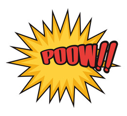 poow word pop art