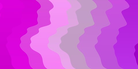 Fototapeta na wymiar Light Purple, Pink vector background with curves.