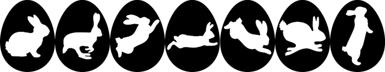 easter eggs with bunny EPS, easter eggs with bunny Silhouette, easter eggs with bunny Vector, easter eggs with bunny Cut File, easter eggs with bunny Vector
