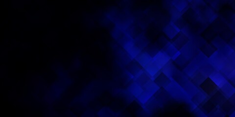 Dark BLUE vector background with rectangles.