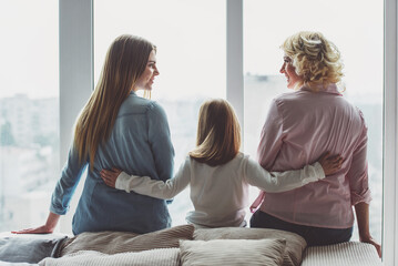 Granny, mom and daughter