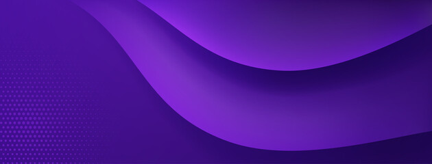 Abstract background made of curved lines and halftone dots in purple colors