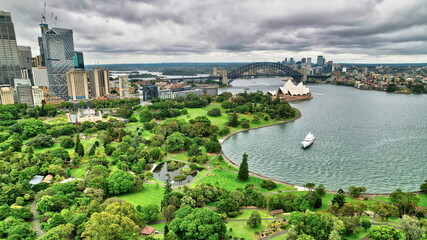 Botanical Gardens Sydney Opera House and Harbour Bridge