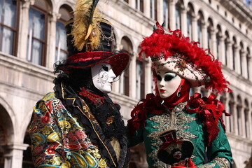 Fototapeta na wymiar Venice Carnival 2022 masks
