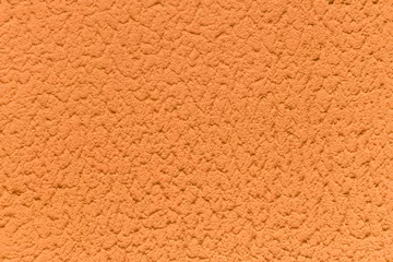 Fotobehang Orange Plaster Wall Texture Design Rough Pattern Abstract Stucco Background © Andrey