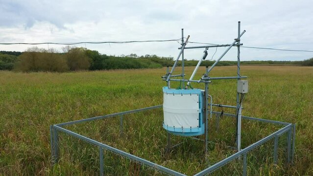 Science station research open top chambers studying wetlands meadows weather meteorology, ecosystem swamp willows eddy covariance methane research, meteorological carbon observation system