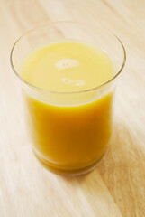 An Ice-Cold Glass of Healthy Orange Juice