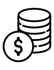 Investments Flat Icon Isolated On White Background