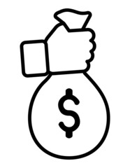 Money  Banking Flat Icon Isolated On White Background