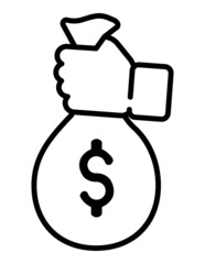 Money  Banking Flat Icon Isolated On White Background