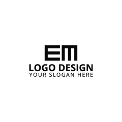 EM Logo Design Business Logo 