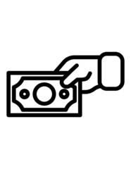 Send Money Payment Dollar Flat Icon Isolated On White Background