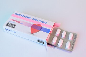 statins drug treatment for cholesterol, pills