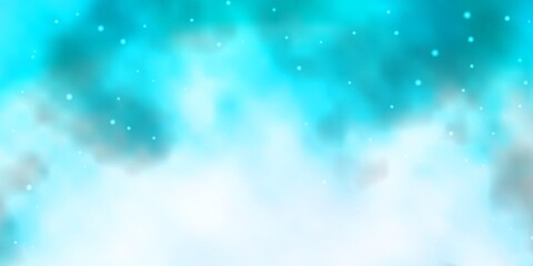 Light Pink, Blue vector background with small and big stars.