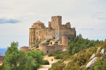 Fototapeta na wymiar Medieval castle of Loarre(Castillo de Loarre). Huesca, Aragon, Spain
