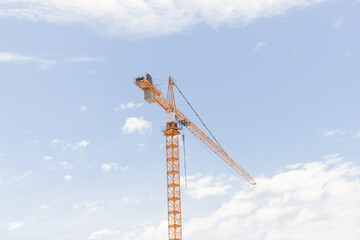 construction crane against sky