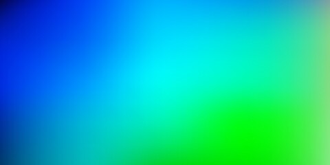 Light blue, green vector abstract blur template.