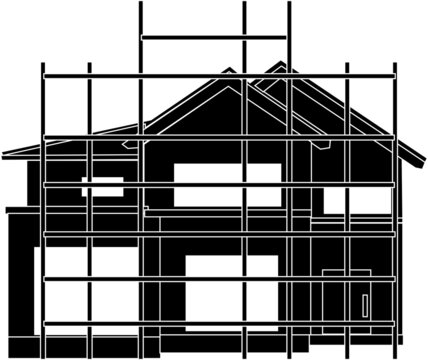 recommend clip art: 家を作るイメージのシルエット