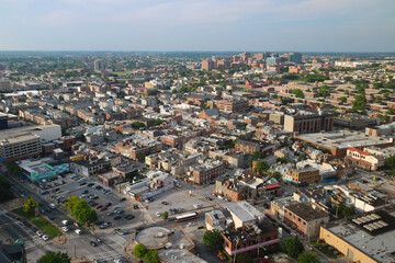 aerial view of the city