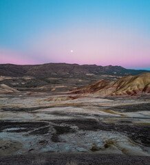 sunset over the mountains