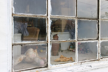 old store front window