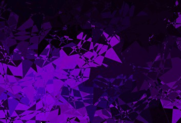Fototapeta premium Dark Pink vector backdrop with triangles, lines.