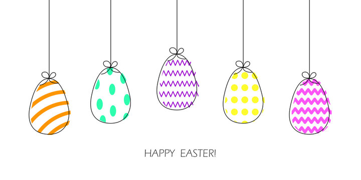 Easter egg, great design for any purposes. Happy easter. Spring easter background. Vector illustration. stock image.