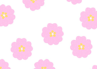 ピンク花の背景素材