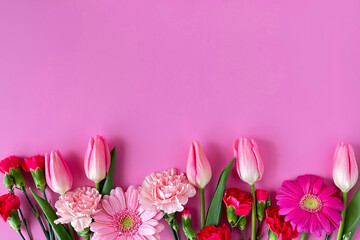 春のボタニカルフレーム　ピンクのバックボード