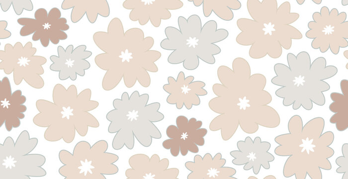 bohemian blumen muster nahtlos f&uuml;r fashion, textil, geschenkpapier, hintergrund, deckblatt, interieur, druck und print kritzeleien