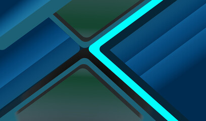 Abstract blue background with triangles