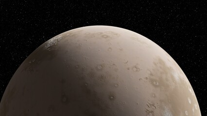 planet suitable for colonization, earth-like planet in far space, planets background 3d render