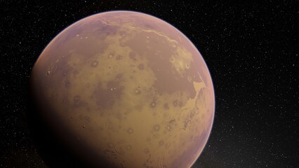planet suitable for colonization, earth-like planet in far space, planets background 3d render