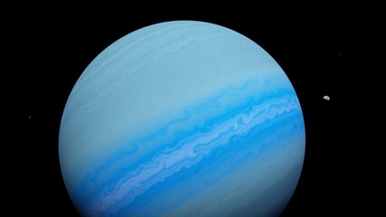 planet suitable for colonization, earth-like planet in far space, planets background 3d render