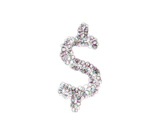Bubble Themed Font Dollar Sign