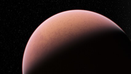 planet suitable for colonization, earth-like planet in far space, planets background 3d render