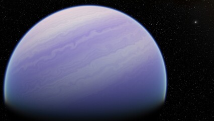 planet suitable for colonization, earth-like planet in far space, planets background 3d render