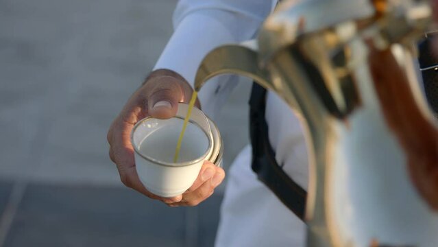 Traditional tea (karak) in doha, qatar