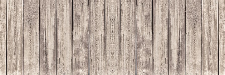 Old light color wood wall for seamless wood panorama background and texture.