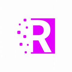 Professional logo. Modern r letter logo design on white background. R alphabet logo design. 