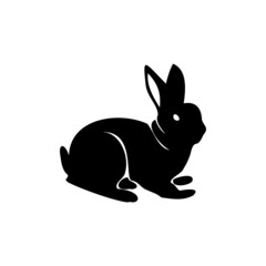 Rabbit icon design template vector isolated illustration
