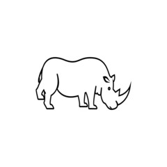 rhino illustration for wildlife day